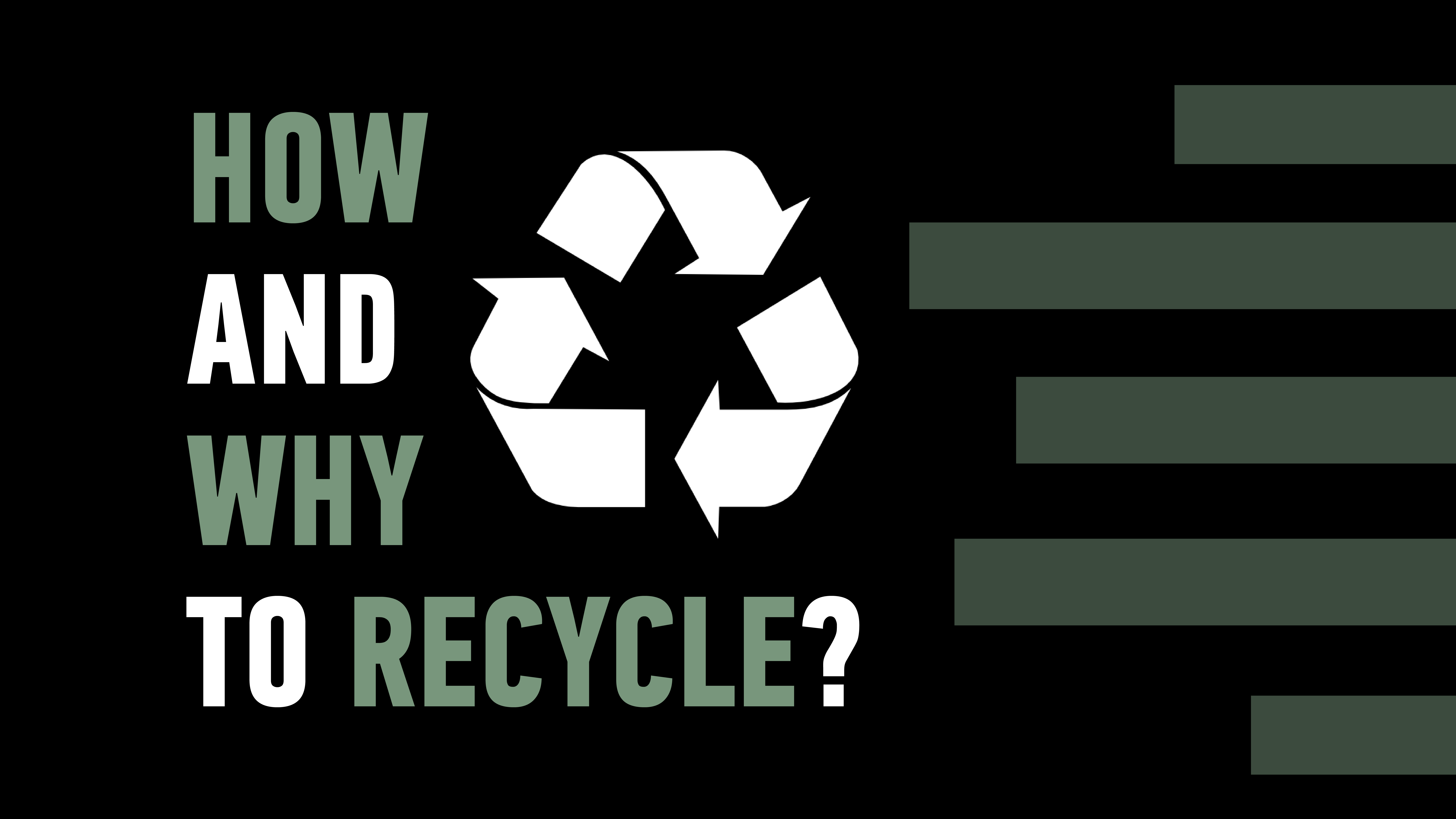 How and Why to Recycle? // Lecture & activities
